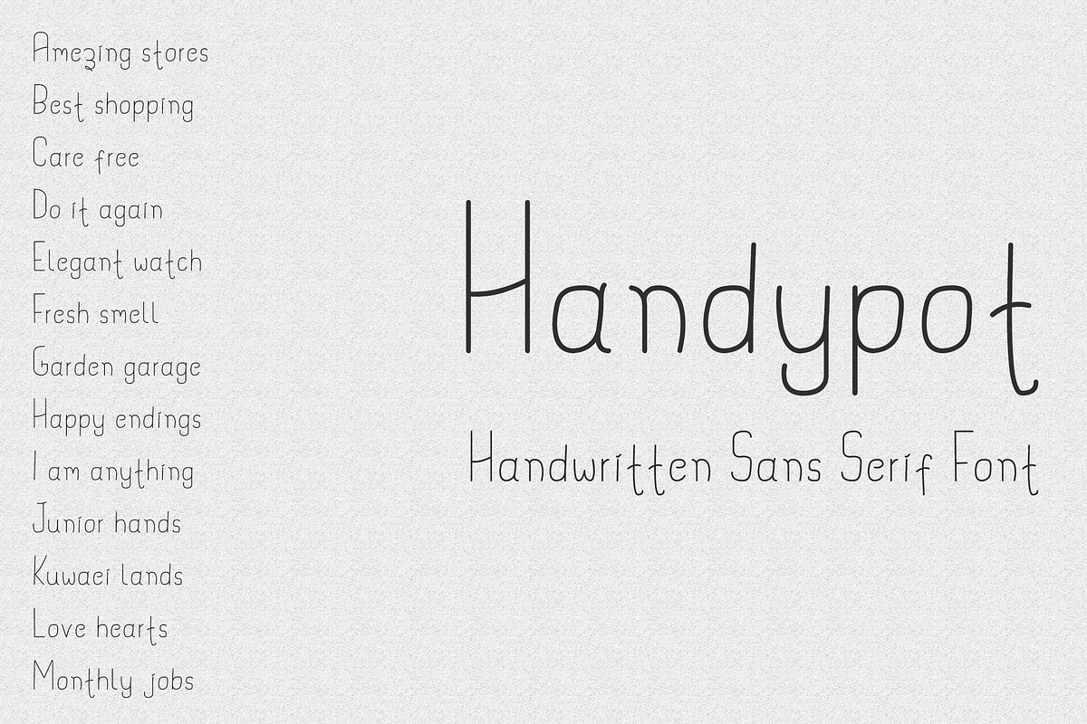 Handypot - Handwritten Font