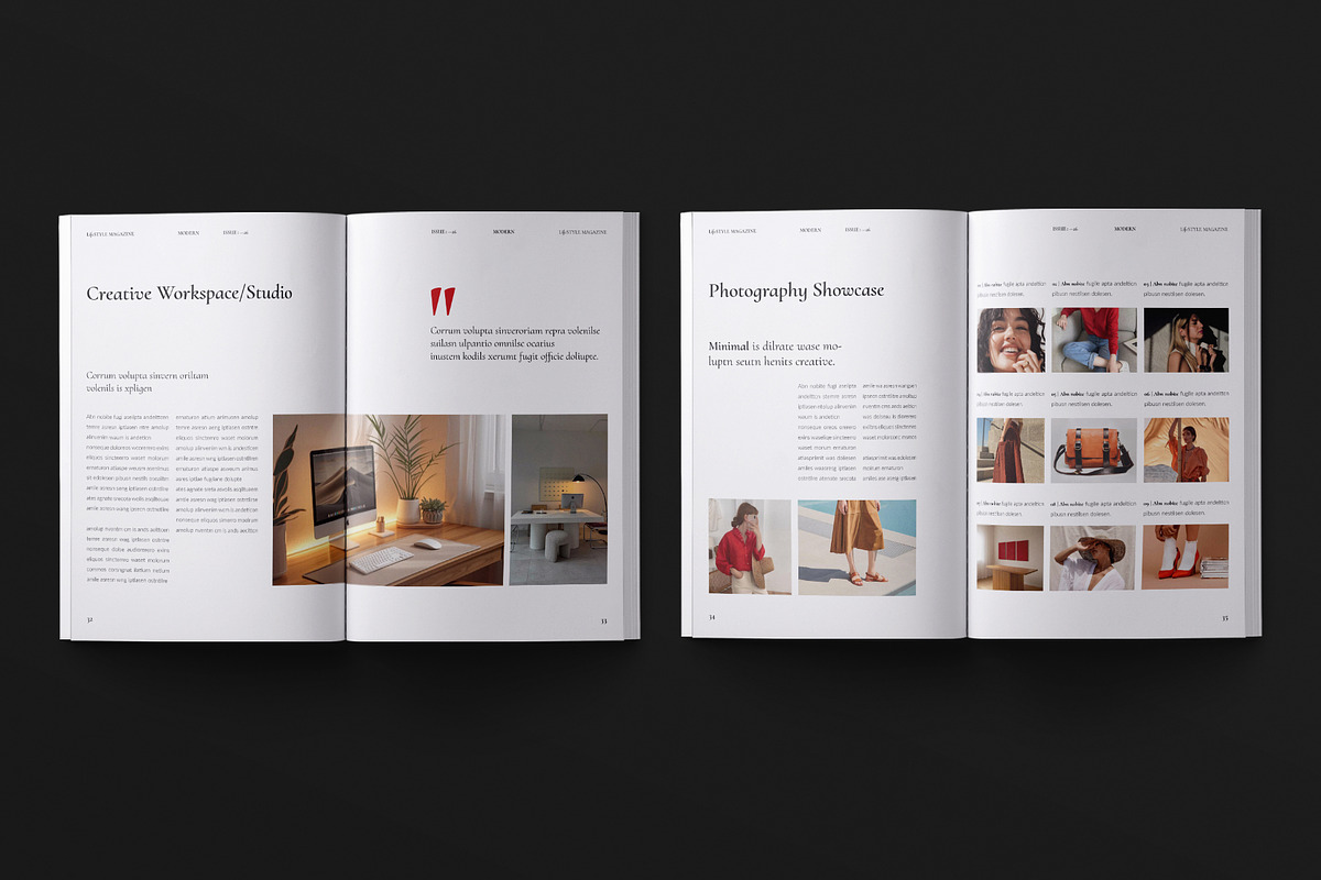 Lifestyle Magazine Template, a Magazine Template by ElvinPrint (Photo 15 of 19)