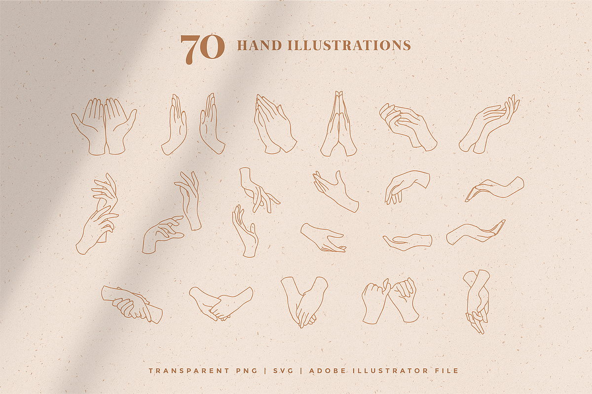 Hand Logo Line Illustrations, an Illustration by Rough Edges Supply Co. (Photo 4 of 12)