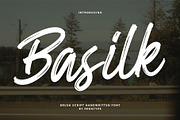Basilk - Brush Handwritten Font, a Handwritten Font by Pekotype (Thumbnail 1 of 14)
