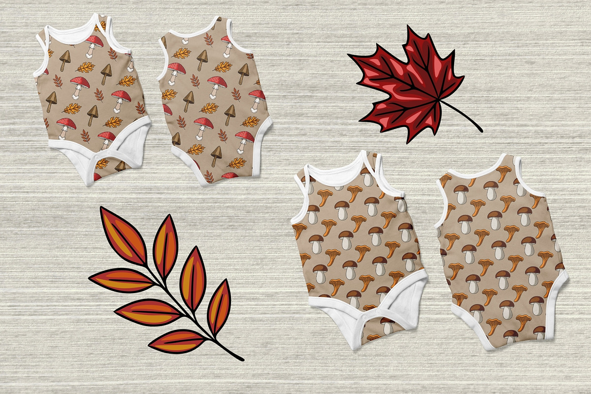 Mushroom Foraging: Patterns&Clipart, a Pattern Graphic by Elatedowl (Photo 11 of 13)