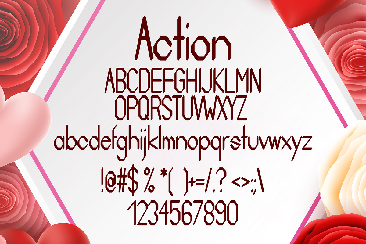 Action Summer Font preview 2