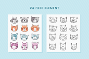 Cozy Kitten Handwriting Font, a Handwritten Font by Suntype | Sunshine Std (Thumbnail 10 of 11)