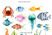 Sea Breeze. Watercolor set, a Graphic by ViсkyArtDesign (Thumbnail 3 of 8)