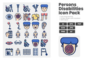 Persons With Disabilities Icon Pack, a Duotone Icon by erifqizeicon (Thumbnail 2 of 3)