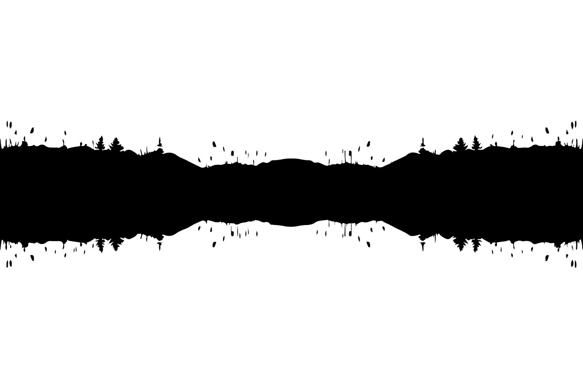 Mirror Landscape Silhouette, an Object Graphic by Designer_Momina (Photo 2 of 20)
