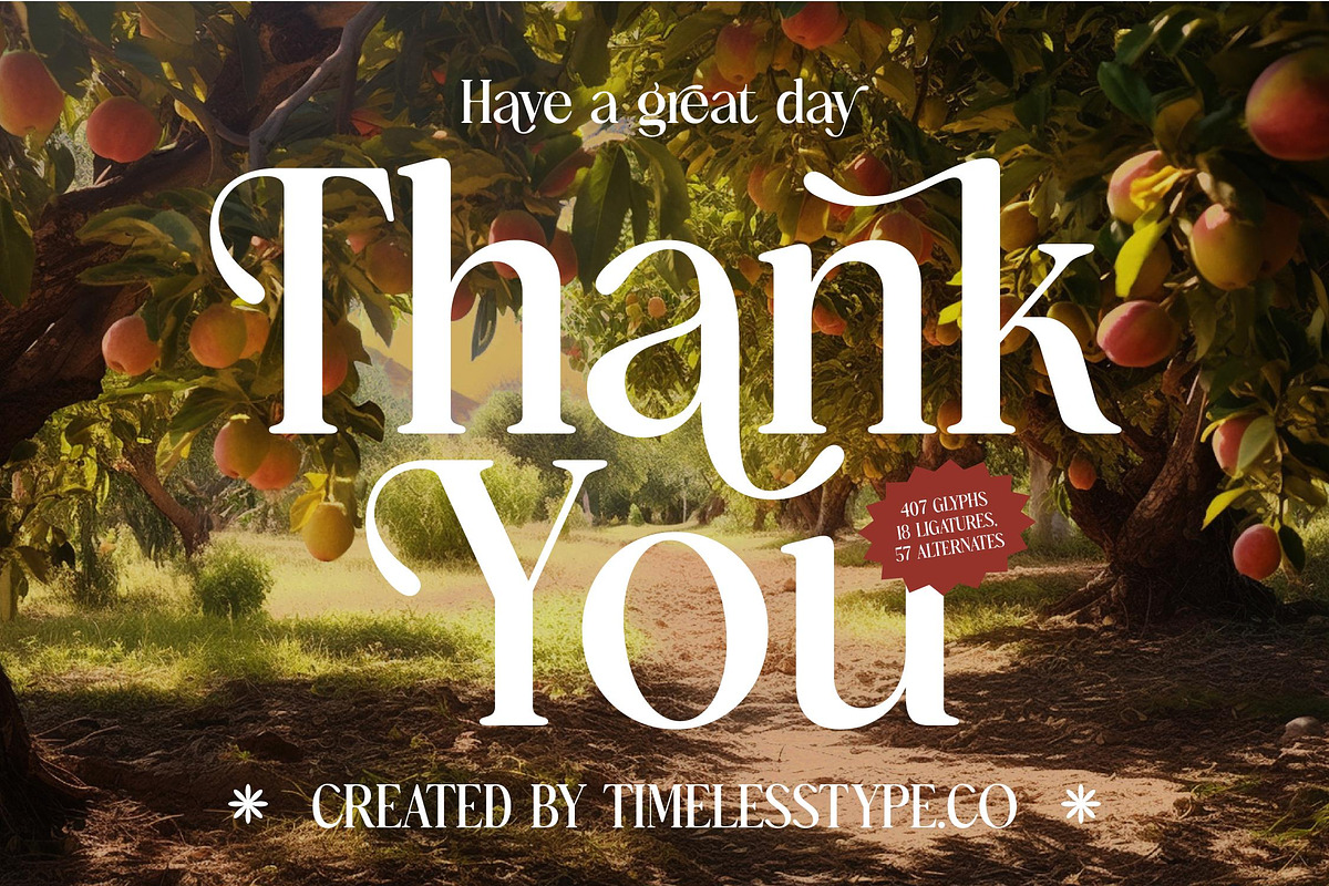 Bulings Nature Vintage Serif, a Serif Font by timelesstype.co (Photo 20 of 20)