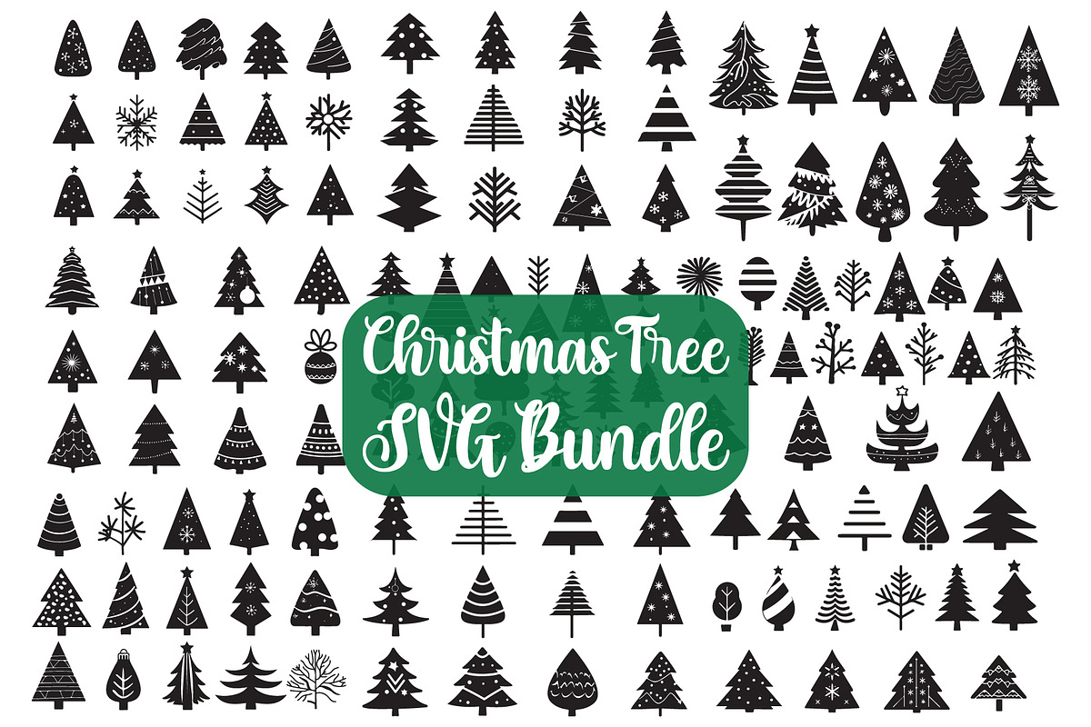 Christmas Tree SVG Bundle Celebrate, an Illustration by Creativeshirt