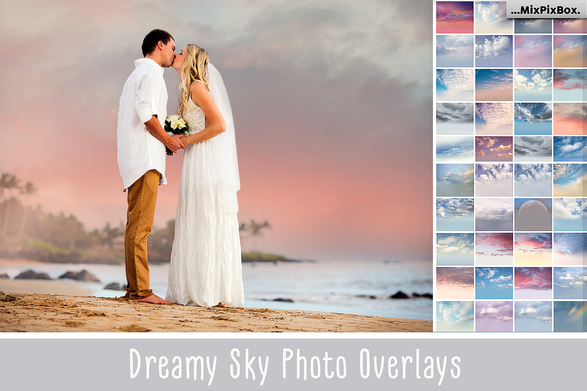 60 Dreamy Sky Photo Overlays, an Action Add-On by MixPixBox (Photo 1 of 7)