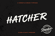 Hatcher - A Versatile Brush Font, a Handwritten Font by Slapshot Design Co (Thumbnail 1 of 6)