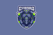 Cyborg Mascot Esport Logo, a Branding & Logo Template by prps.std (Thumbnail 3 of 3)