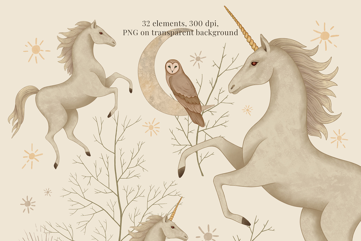 Unicorn Tales Fantasy Patterns, a Pattern Graphic by Ette Design (Photo 7 of 12)