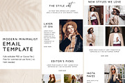 Minimalist Fashion Email Template, an Email Template by KikiBunnyCreative (Thumbnail 1 of 7)