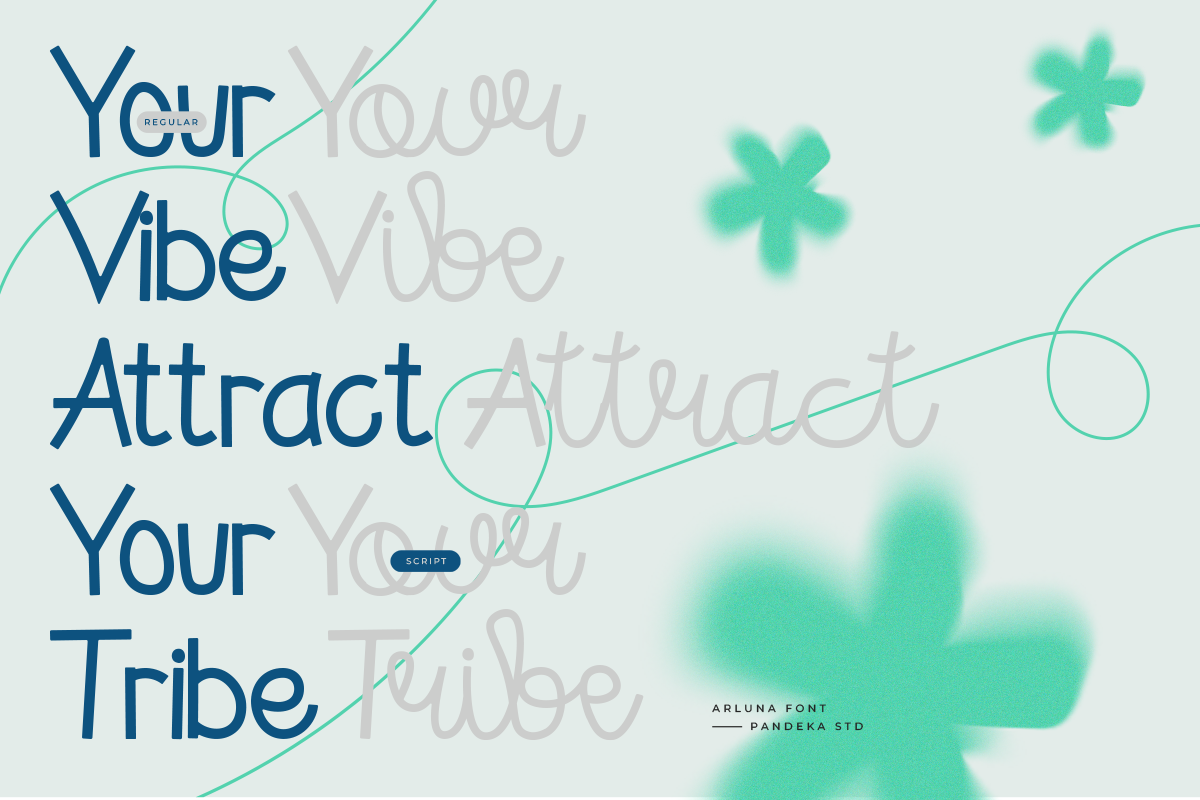 Arluna - Script Monoline Font, a Script Font by Pandeka Studio (Photo 7 of 9)