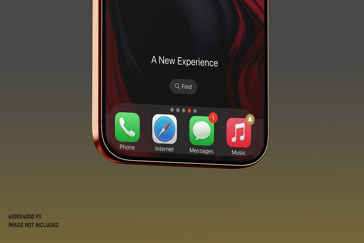 iPhone 17 Pro Max Close-up Mockup, an iPhone Mockup by pixelmock (Photo 7 of 22)