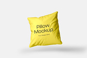 Realistic Pillow Mockup, a Household Mockup by Templeste (Thumbnail 1 of 2)