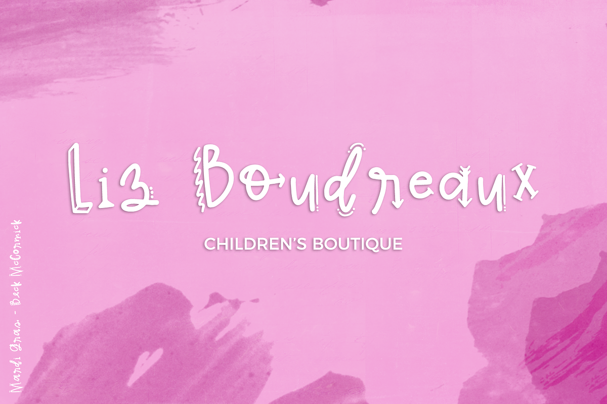 Mardi Gras Party Font, a Font by Beck McCormick (Photo 4 of 10)