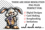 Whimsical Bunny Clipart, an Illustration by Daily.Designs (Thumbnail 2 of 7)