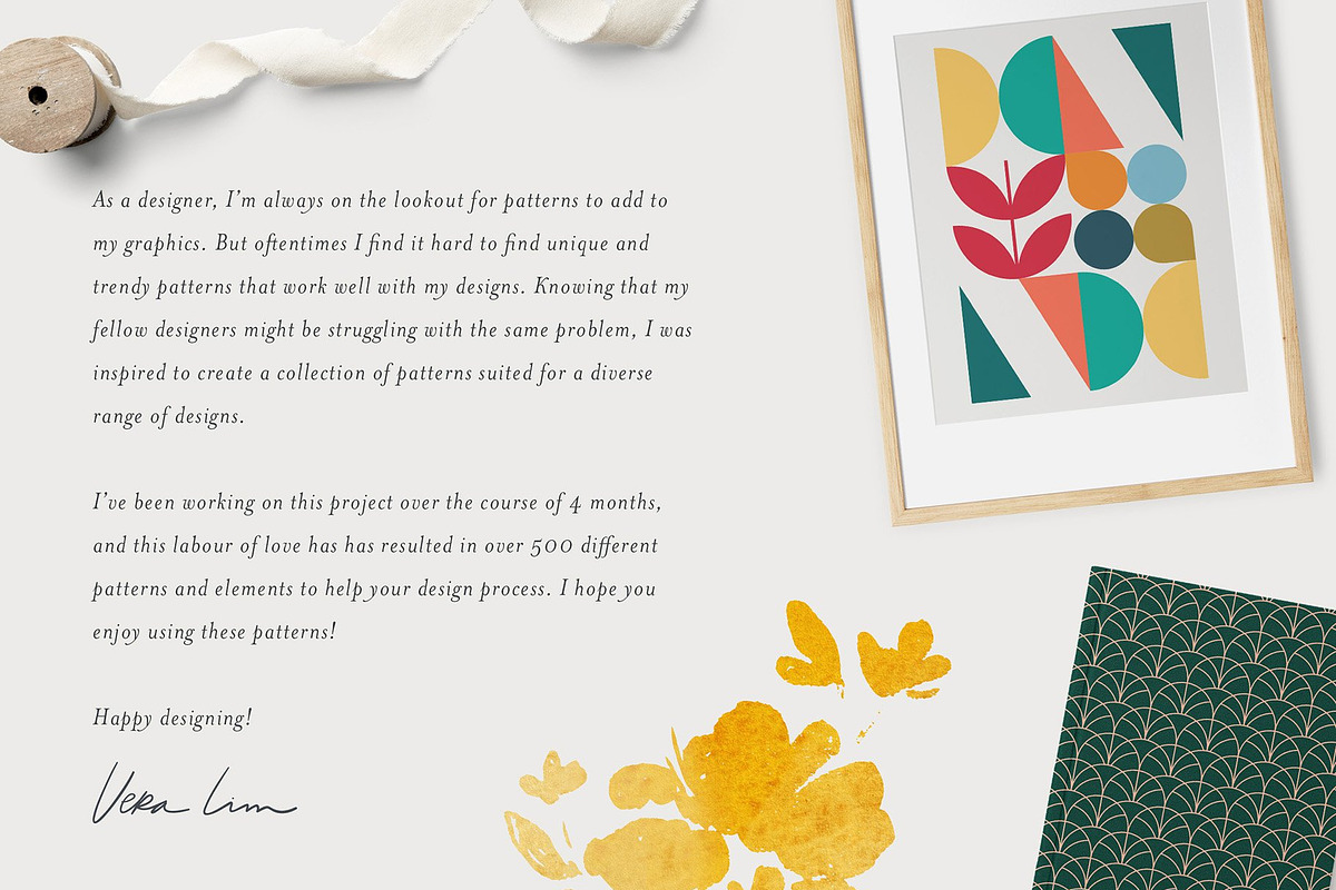 Hand Drawn Floral, Geo, & Abstract, a Texture Illustration by 7th Avenue Designs (Photo 2 of 54)