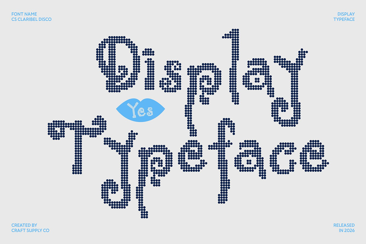 CS Claribel Disco, a Handwritten Font by Craft Supply Co. (Photo 2 of 8)