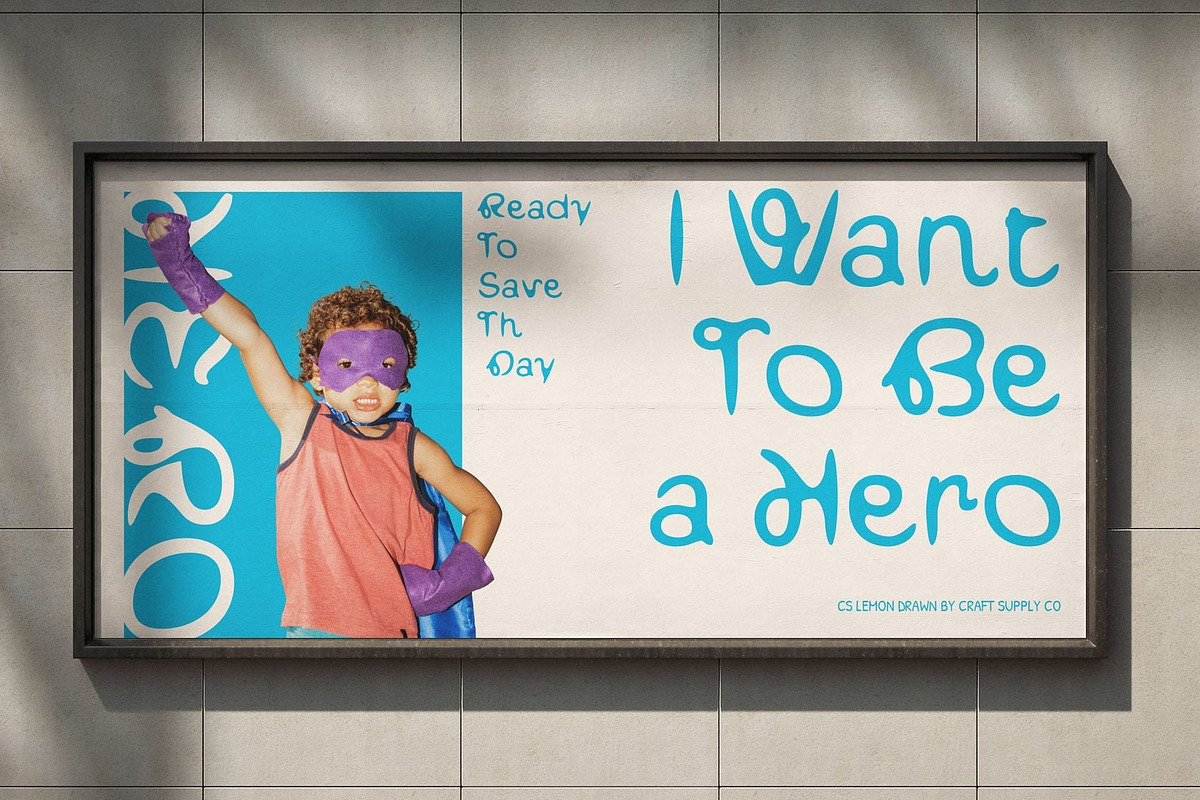 CS Lemon Drawn, a Sans Serif Font by Craft Supply Co. (Photo 4 of 8)