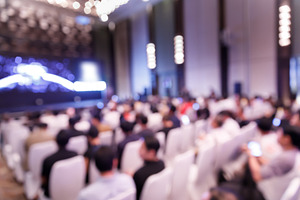 Blur audience in press conference ha