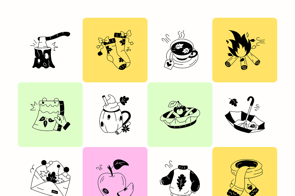 Fall Doodle Designs, a Solid Icon by Prosymbols (Photo 7 of 11)