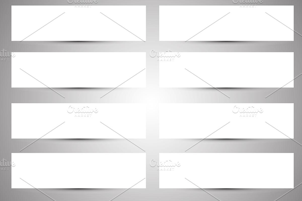 Blank Shadow Banners