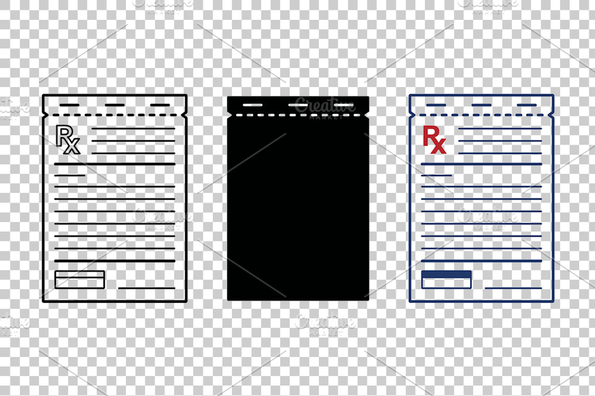 Prescription Pad Vector Icons, an Object Graphic by Artonix (Photo 3 of 3)
