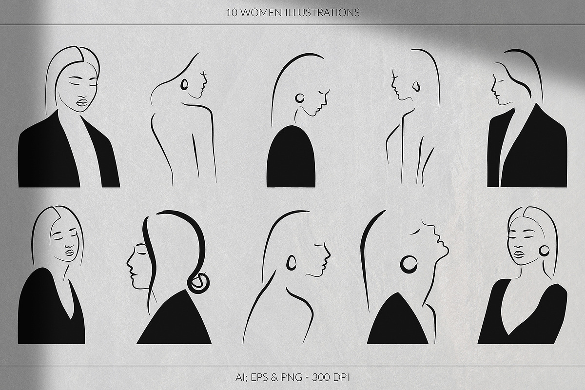 Wabi-Sabi: Ink Women & Abstract Art, an Illustration by May Motif (Photo 2 of 14)