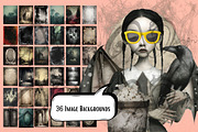 Haunted Dollhouse: Gothic Clipart, a Seasonal Illustration by NiiiNArt (Thumbnail 6 of 7)