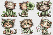 Whimsical St Patrick’s Day Cat PNG, an Illustration by DreamCafeArt (Thumbnail 5 of 7)