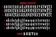Domenvidel Blackmetal Font, a Blackletter Font by madeDeduk (Thumbnail 10 of 10)