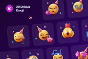 Emoty - 3D Party Emoji, a Characters & Person 3D Model by Illustraly Design (Thumbnail 7 of 8)