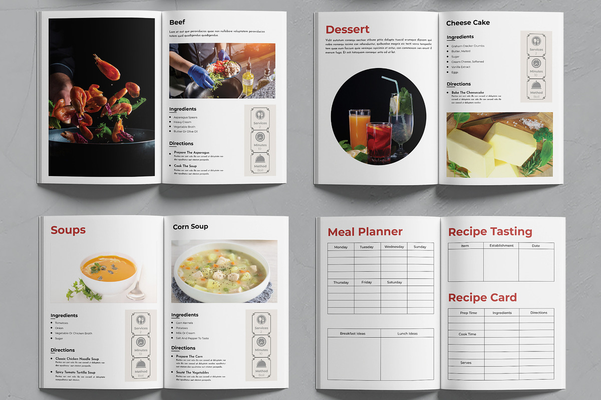 Cookbook Layout, a Brochure Template by MightyDesign (Photo 3 of 6)