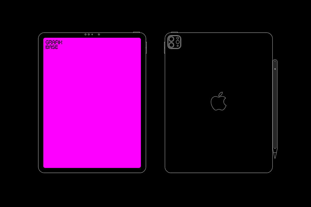 iPad Pro 2021 - Vector, an iPad Mockup by grafikbase (Photo 5 of 5)
