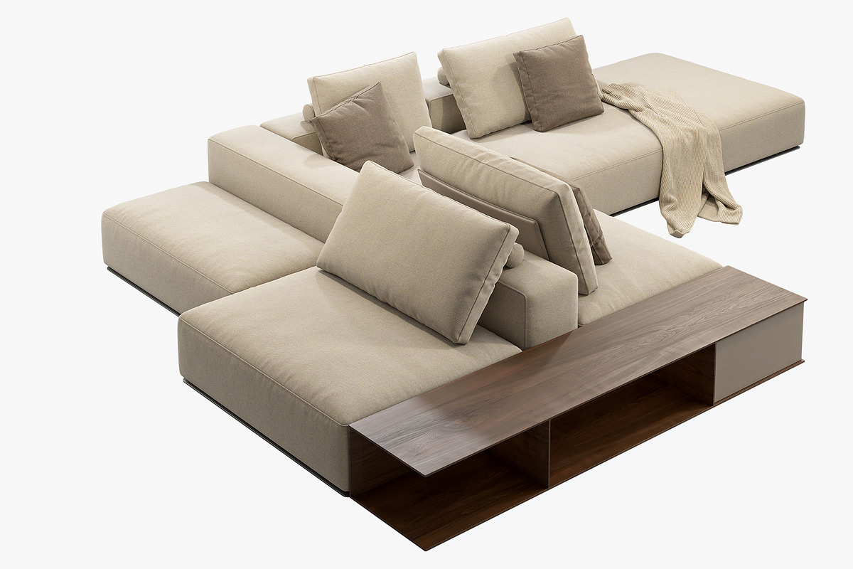 Poliform Westside Sofa set 3, a Furniture 3D Model by 3dmitruk (Photo 13 of 18)