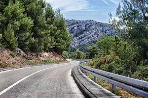 Road in the mountains of croatia in featuring road, croatia, and sky