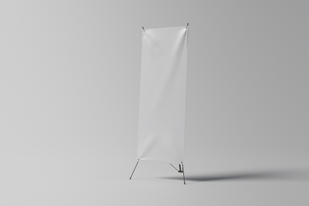 X Stand Banner Mockup, a Product Mockup by Akaimockup (Photo 5 of 5)