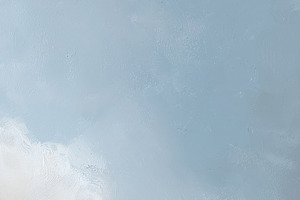 Abstract beach oil painting featuring a light blue sky with soft, a Decorative Illustration by Studio ANNA