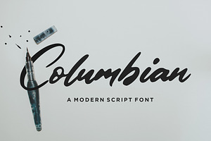 Columbian - Modern Script Font