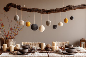 Stunning dining table setup, a Photo by Beautiful things