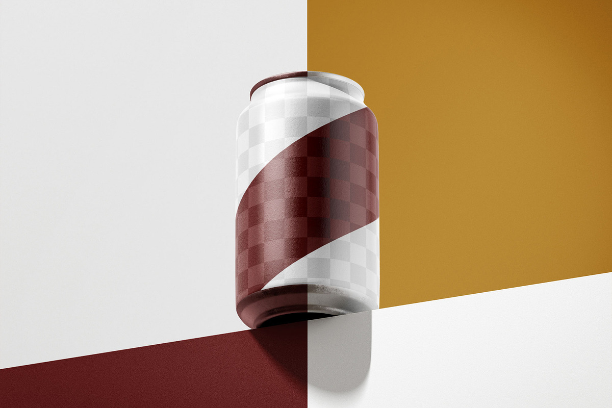 Soda Can Mockup Set, a Packaging Mockup by Deeplab (Photo 3 of 12)