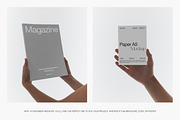 Stationery in Hands Mockups, a Books & Magazine Mockup by Feel This (Thumbnail 4 of 9)