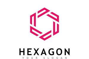 Creative Hexagon logo vector design, a Branding & Logo Template by T.Vooka