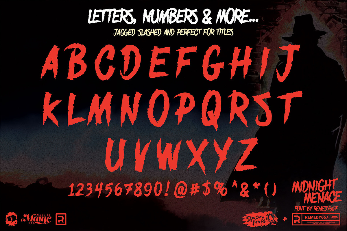 Midnight Menace - Horror Font