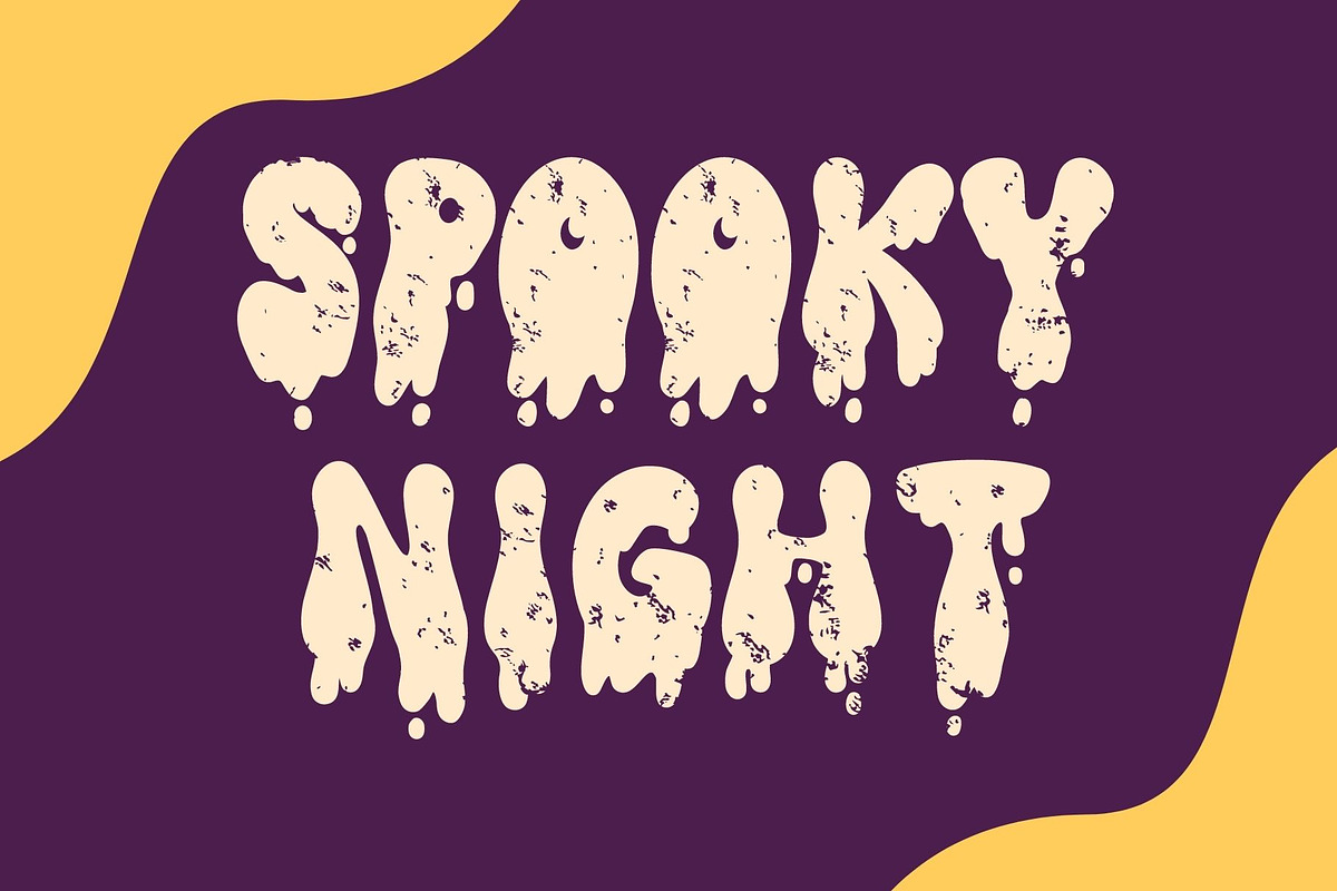 Groovy Drip is a cool Halloween font, a Handwritten Font by Brown Cupple (Photo 4 of 8)