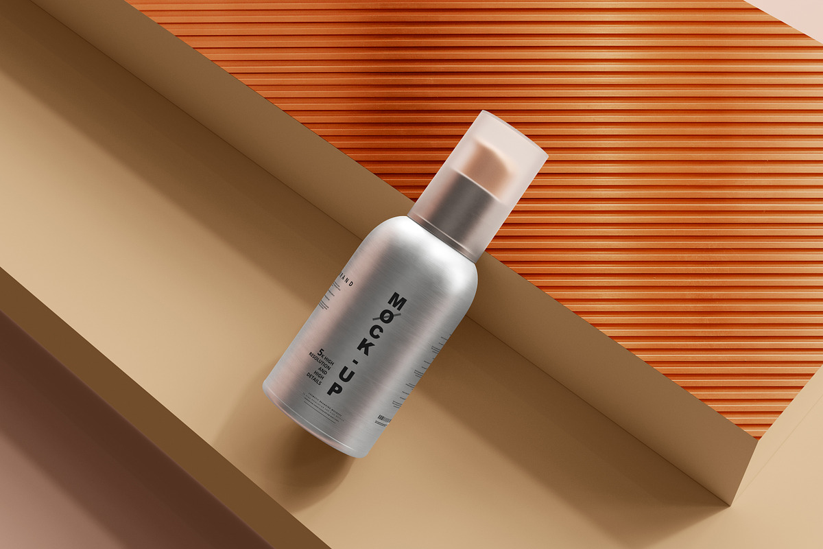 Aluminum Cosmetic Mockup Bundle, a Cups & Container Mockup by pmvch (Photo 129 of 206)
