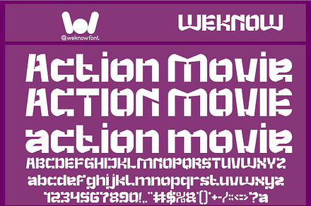 Action Movie font