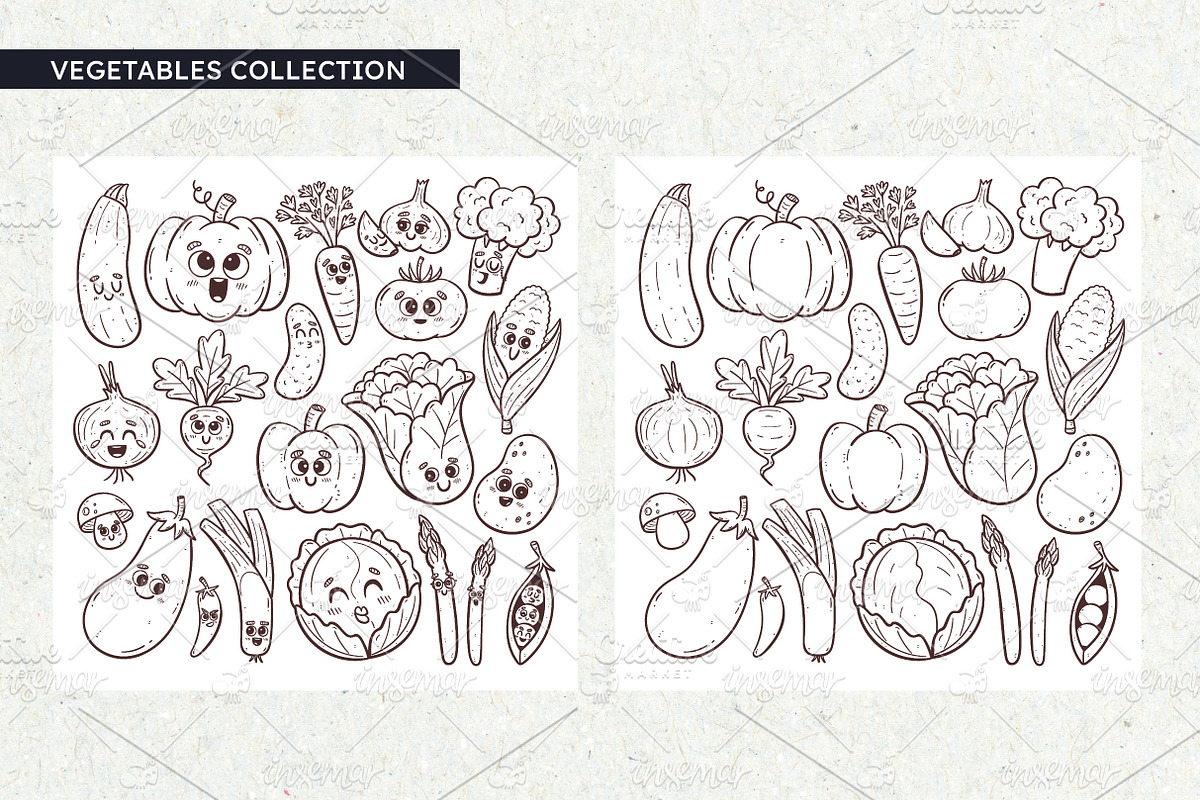 Food Doodle Set Cartoon Style, a Food Illustration by insemar (Photo 4 of 9)